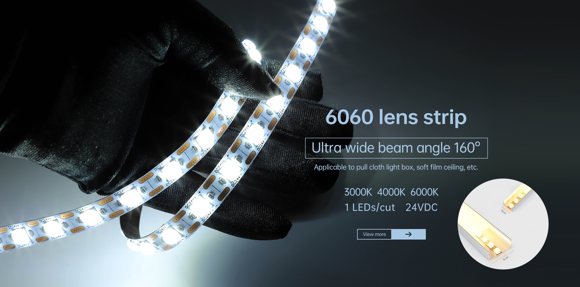 6060 lens strip